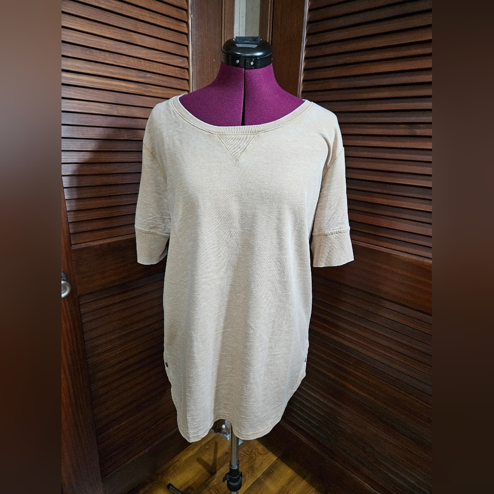 Jane & Delancey Casual Beige Tunic Top
